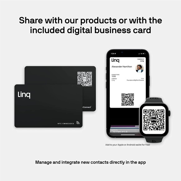 Smart Business Card Linq Card Digital Business Card - Picture 1 of 4